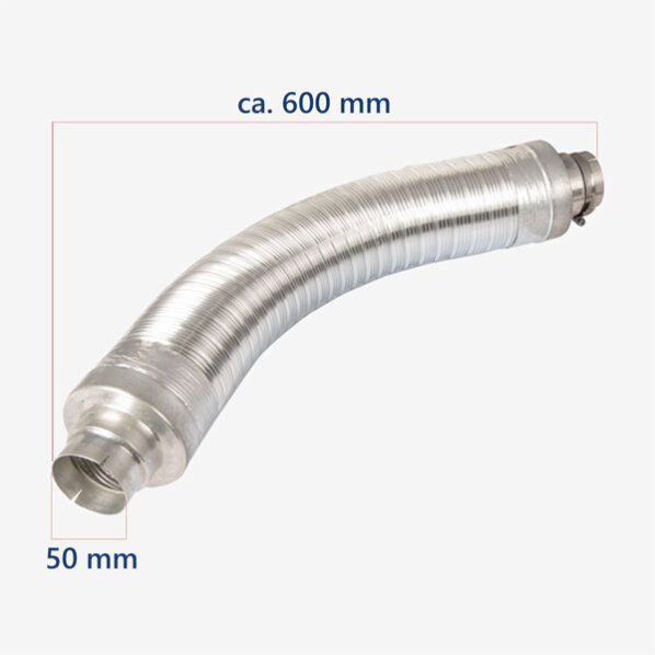 Amortizor de zgomot VARIOVAC SUPER SILENCE, flexibil, Ø 50 mm – imagine 2