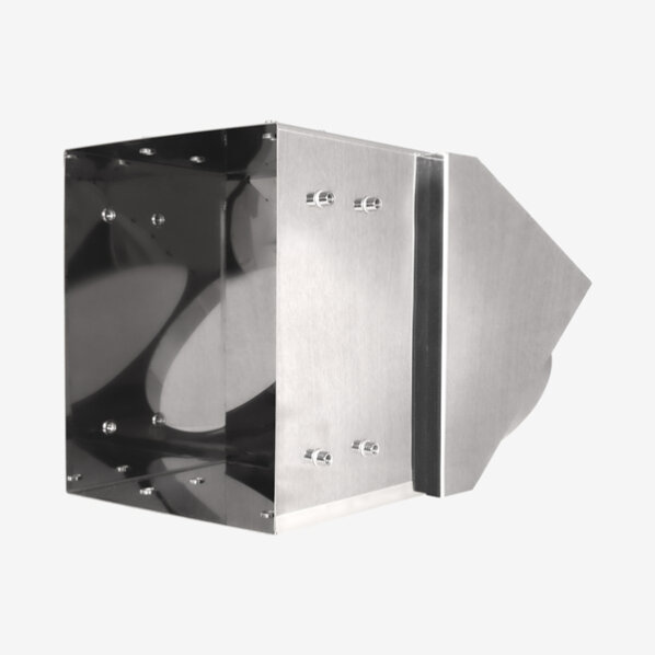 Cutie de încărcare VARIOVAC din inox, cu racord la 45° – imagine 2
