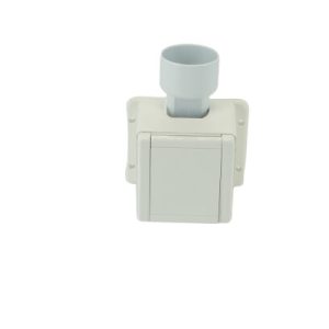 Priză de aspirație VARIOVAC Design aplicată, cu carcasă de perete, albă