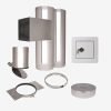 Set complet de tobogan pentru rufe VARIOVAC 2 din inox, 2 niveluri