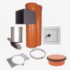 Set complet de tobogan pentru rufe VARIOVAC 2 din PVC, 2 niveluri