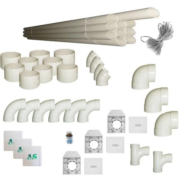 Kit de instalare SVAC pentru 3 prize de aspirație