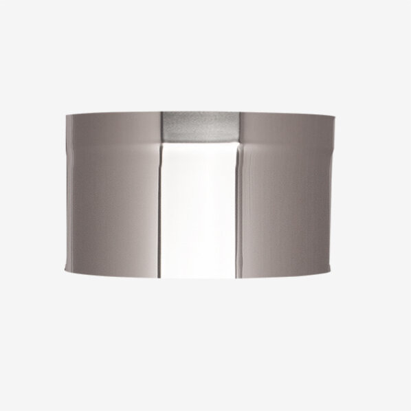 Tub de capăt VARIOVAC din inox, cu margine răsfrântă