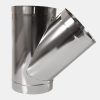 Tub VARIOVAC din inox cu ramificație la 45°, 500 mm