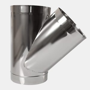 Tub VARIOVAC din inox cu ramificație la 45°, 500 mm
