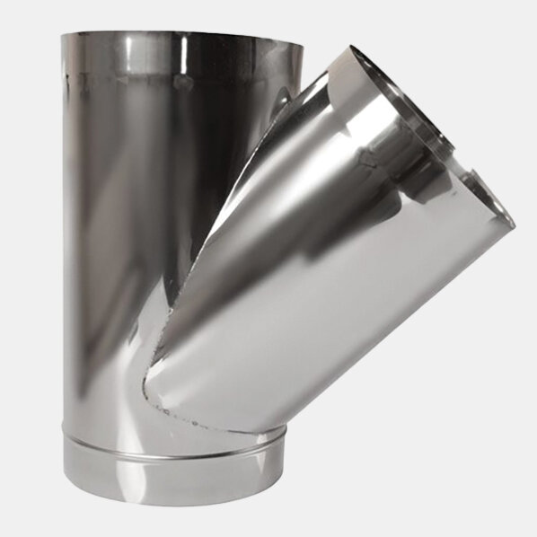 Tub VARIOVAC din inox cu ramificație la 45°, 500 mm